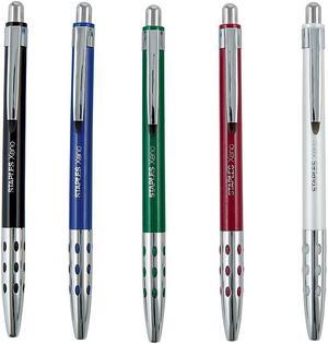 Staples Xeno Ballpoint Retractable Pens Medium 1.0mm Assorted 5pk (50784)