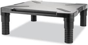 Innovera IVR55010 Single Level Monitor Riser, 13 1/8" x 13 1/2" x 4", Black