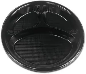 Boardwalk BWKPLTHIPS10BL3 Plastic Dinnerware, Plate