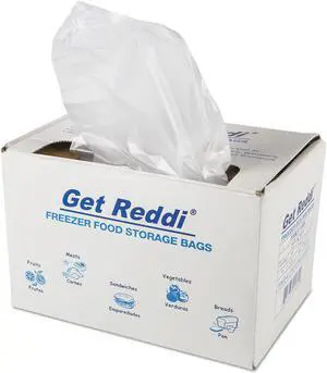 Inteplast Group Get Reddi Freezer Food Storage Bags 0.5 mil 27" x 37" Natural