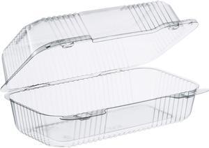 Dart StayLock Clear Hinged Lid Containers 5.4 x 9 x 3.5 Clear 250/Carton C35UT1