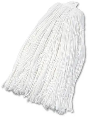 Boardwalk Cut-End Wet Mop Head Rayon No. 32 White 12/Carton 2032RCT