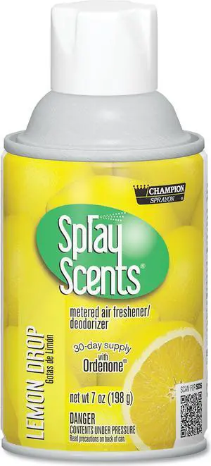 Chase Products SPRAYScents Metered Air Freshener Refill Lemon 7 oz Aerosol 12/Carton 5189