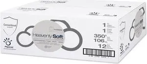 Papernet Heavenly Soft Paper Towel 7.8" x 350 ft White 12 Rolls /Carton 410096