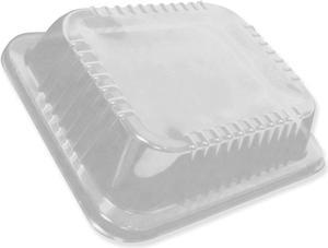 Durable Packaging Dome Lids for 10 1/2 x 12 5/8 Oblong Containers High Dome 100