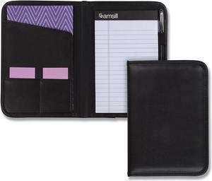 Samsill Professional Padfolio 3/4w x 9 1/4h Open Style Black 70811
