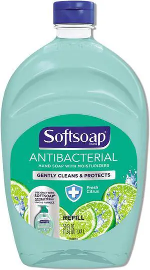 Softsoap Antibacterial Liquid Hand Soap Refills Fresh Green 50 oz 45991EA