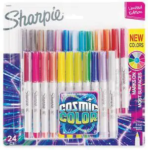 Sharpie Cosmic Color Permanent Markers Extra-Fine Needle Tip Assorted Colors 2033572