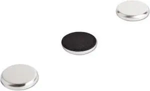 U Brands High Energy Magnets Circle Silver 1.25" Dia 12/Pack 2911U00-12