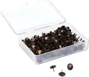U Brands Fashion Sphere Push Pins Plastic Clear 7/16" 100/Pack 3089U06-24