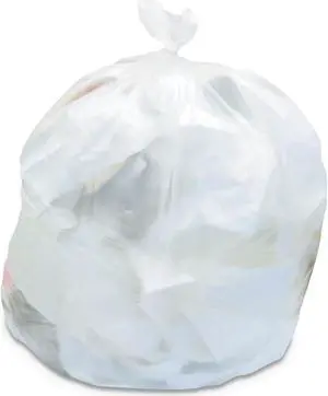 Heritage High-Density Waste Can Liners 45 gal 22 microns 40 x 48 Natural