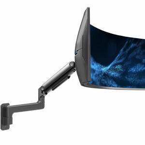 VIVO Black Mechanical Arm Single Monitor Wall Mount, Fits Ultrawides up to 40"