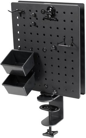 VIVO Steel Clamp-on 10" x 12" Rotating Pegboard, Magnetic Privacy Panel