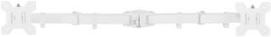 VIVO White Adjustable Dual Monitor Arm for Desk Mount Stand | Double Monitor Arm for 2 Screens up to 27" (PT-SD-AM02AW)