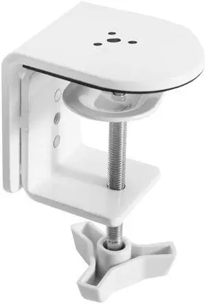 VIVO White Heavy Duty Desk Clamp for Computer Monitor Mount, Sturdy 4" C-clamp