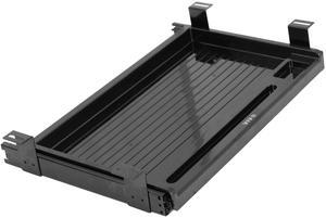 VIVO Black 17 Mounted Sliding Under Desk Slim Pull-out Pencil Drawer | Office Storage Organizer (DESK-AC04D)
