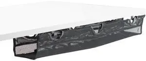 VIVO Under Desk Mesh Cable Management with Power Strip Holder
