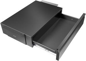 VIVO Black Space Saving Pull Out Under Desk Storage Drawer Desk Organizer