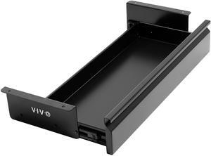 VIVO Black Space Saving 22" Pull Out Under Desk Storage Drawer without Shell