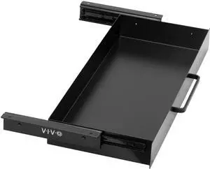 VIVO Black 22" Space Saver Sliding Under Desk Storage Drawer with Pull Handle