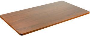 VIVO Dark Walnut 43 x 24 inch Universal Table Top for Sit to Stand Desk Frames