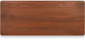 VIVO Dark Walnut 60 x 24 inch Universal Table Top for Sit to Stand Desk Frames