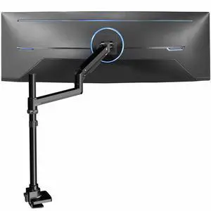 VIVO Pneumatic Arm Single Ultrawide Monitor Extra Tall Desk Mount, (STAND-V110K)