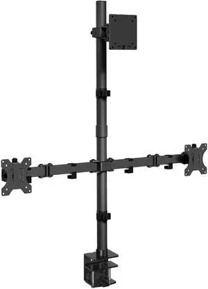 VIVO Triple Computer Monitor Desk Mount, 1 Ultrawide to 49", 2 Standard to 27"