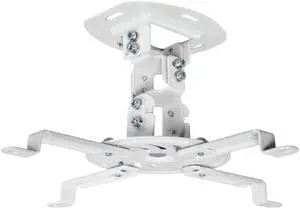 VIVO Universal Adjustable Ceiling Projector Theater Mount White | Extending Arms VIVO Universal Adjustable Ceiling Projector Theater Mount White | Extending Arms