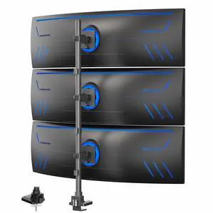 VIVO Triple Ultrawide Stacked Monitor Extra Tall Desk Mount, 3 Screens up to 49" VIVO Triple Ultrawide Stacked Monitor Extra Tall Desk Mount, 3 Screens up to 49"