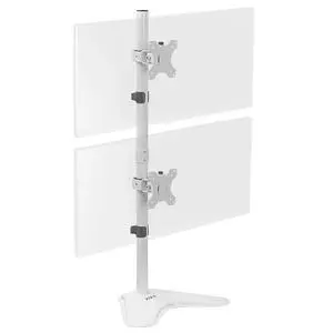 VIVO White Dual LCD Monitor Vertical Stand Mount, Fits 2 Ultrawides up to 34" VIVO White Dual LCD Monitor Vertical Stand Mount, Fits 2 Ultrawides up to 34"