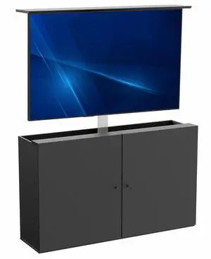 VIVO Black TV Cabinet with Motorized Vertical Lift, Holds 32 to 55 inch TVs VIVO Black TV Cabinet with Motorized Vertical Lift, Holds 32 to 55 inch TVs