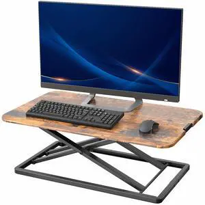 VIVO Economy Height Adjustable 29" Standing Desk Sit Stand Desktop Monitor Riser VIVO Economy Height Adjustable 29" Standing Desk Sit Stand Desktop Monitor Riser