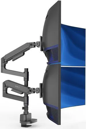 VIVO Pneumatic Dual Ultrawide Monitor Desk Mount Pole, Up to 49" Screens VIVO Pneumatic Dual Ultrawide Monitor Desk Mount Pole, Up to 49" Screens