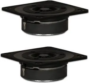 2 Goldwood Sound GT-322 Titanium Dome Tweeters 120 Watt each 8ohm Replacement Square Tweeters