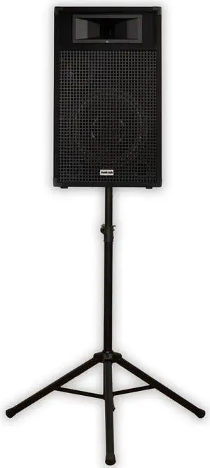 Acoustic Audio BR12 Passive 12" Speaker and Stand 3-Way DJ PA Karaoke Band Monitor
