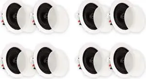 Theater Solutions TS50C In Ceiling Speakers Surround Sound Home Theater 4 Pair Pack