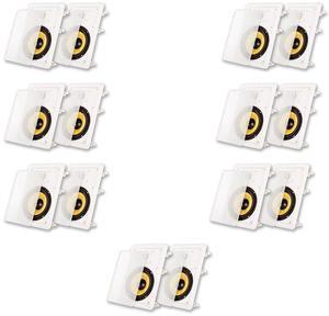 Acoustic Audio HD-650 In Wall 6.5" Speakers Home Theater Surround Sound 7 Pair Pack