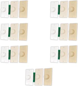 Acoustic Audio AAVCD3C Speaker Volume Control 3 Color White Ivory Almond 7 Pack