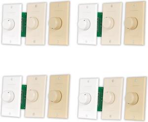 Acoustic Audio AAVCD3C Speaker Volume Control 3 Color White Ivory Almond 4 Pack