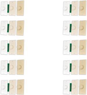 Acoustic Audio AAVCD3C Speaker Volume Control 3 Color White Ivory Almond 10 Pack