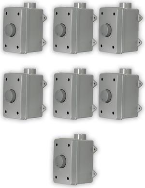 Acoustic Audio AAOVCD-G Outdoor Volume Controls Gray Weatherproof 7 Piece Set