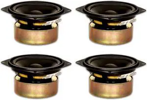 4 Goldwood Sound GW-204/4S Shielded 4" Woofers 70 Watt each 4ohm Replacement Speakers