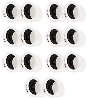 Theater Solutions TS50C In Ceiling Speakers Surround Sound Home Theater 7 Pair Pack