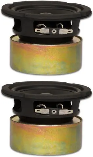 2 Goldwood Sound GW-4028/S Shielded 4" Woofers 70 Watt each 8ohm Replacement Speakers