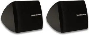 Theater Solutions TS30B Mountable Indoor Speakers Black Bookshelf Pair
