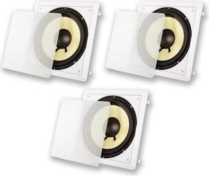 Acoustic Audio HD-S10 Flush Mount Passive Subwoofers with 10" Speaker 3 Pack