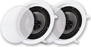 Acoustic Audio CSic83 In Ceiling Wall 8" Speaker Pair 3 Way Home Theater Speakers
