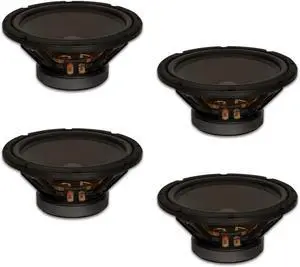 4 Goldwood Sound GW-10PC-8 Heavy Duty 8ohm 10" Woofers 400 Watts each Replacement Speakers