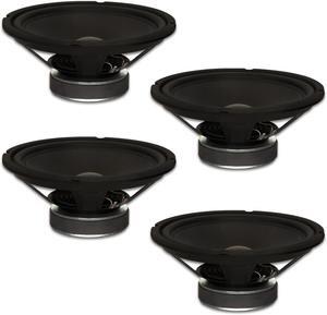 4 Goldwood Sound GW-1034 Rubber Surround 10" Woofers 250 Watts each 4ohm Replacement Speakers